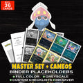 Every Inkay Pokemon card ever made - master set binder placeholders with Inkay