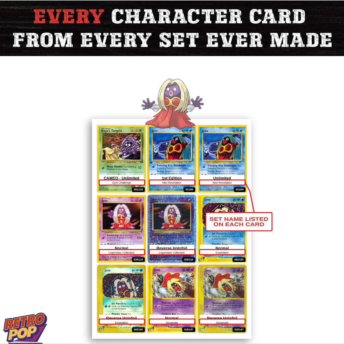 Jynx card collection preview - every set Jynx appears in