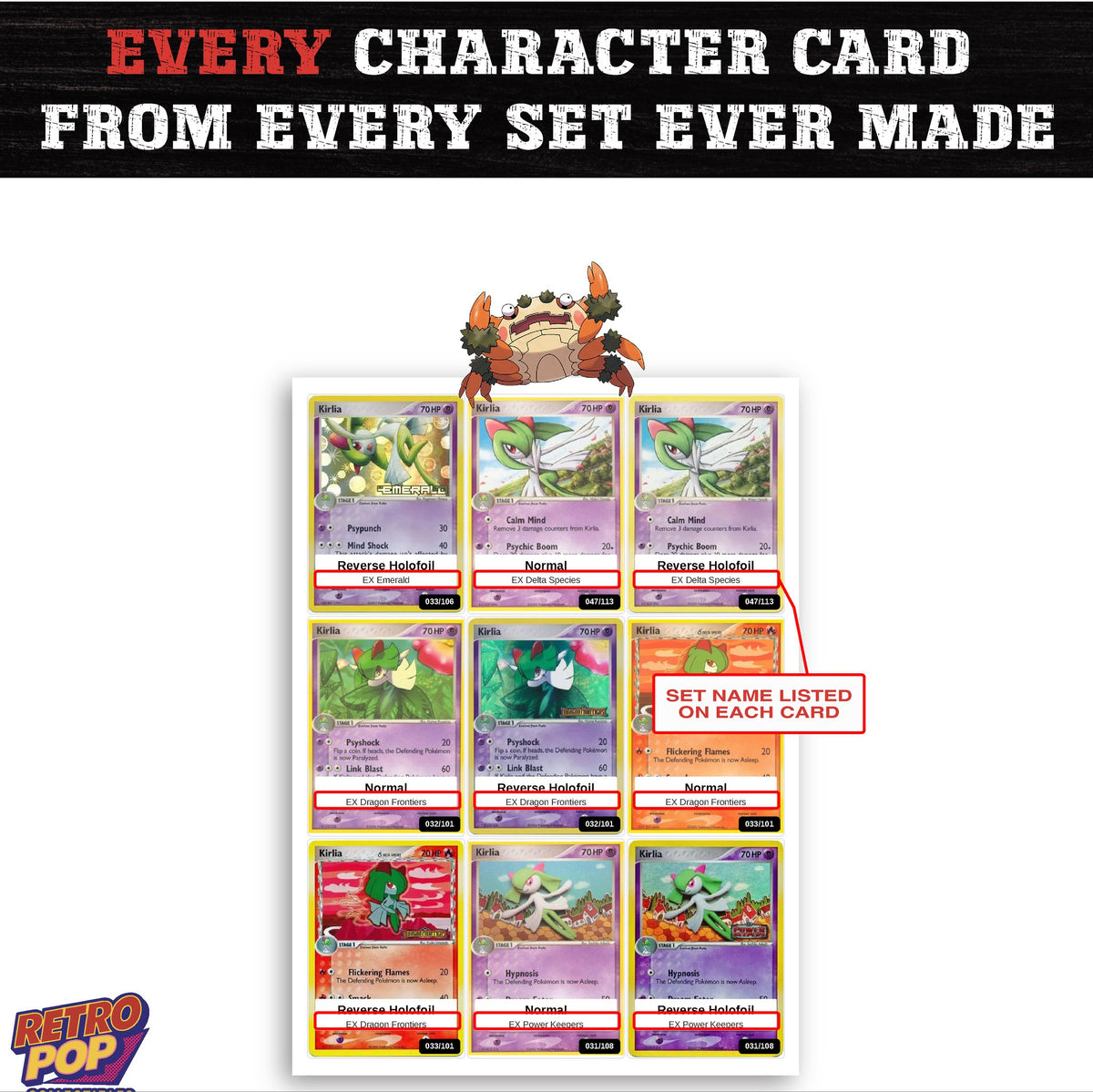 Klawf card collection preview - every set Klawf appears in