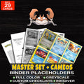 Every Krabby Pokemon card ever made - master set binder placeholders with Krabby