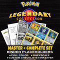 Legendary Collection Pokemon binder placeholders printable PDF - includes Charizard