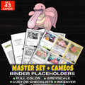 Every Lickitung Pokemon card ever made - master set binder placeholders with Lickitung