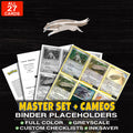 Every Linoone Pokemon card ever made - master set binder placeholders with Linoone