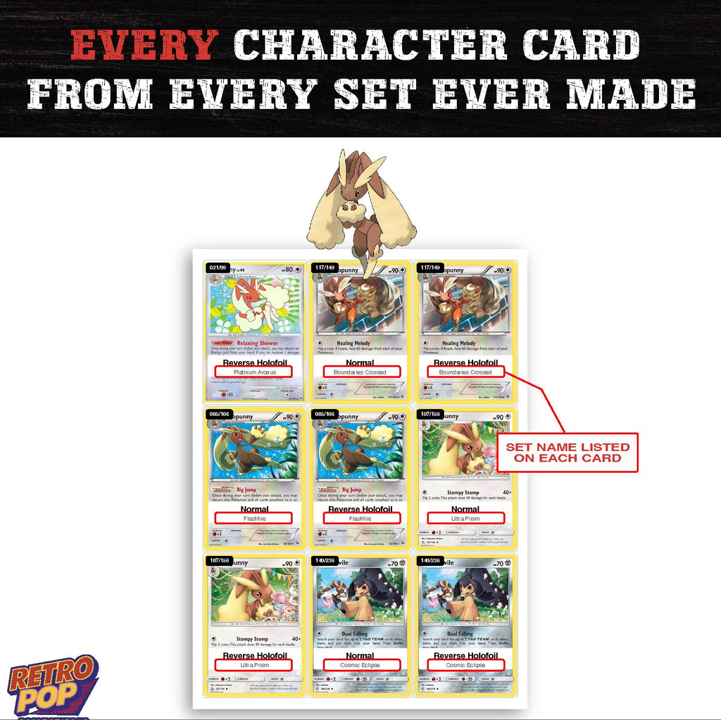 Lopunny card collection preview - every set Lopunny appears in
