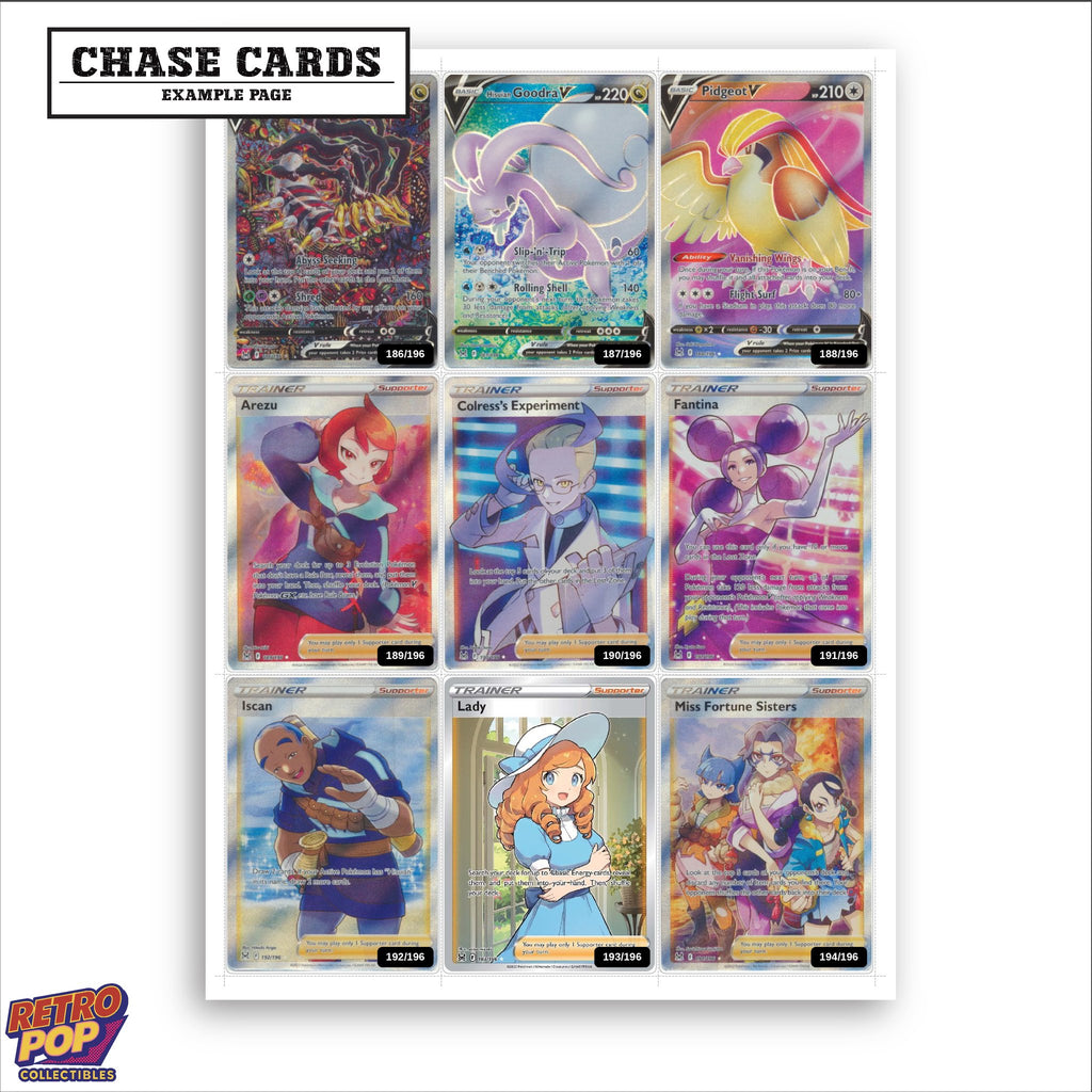 Printed Lost Origin placeholders in binder - real photo 2