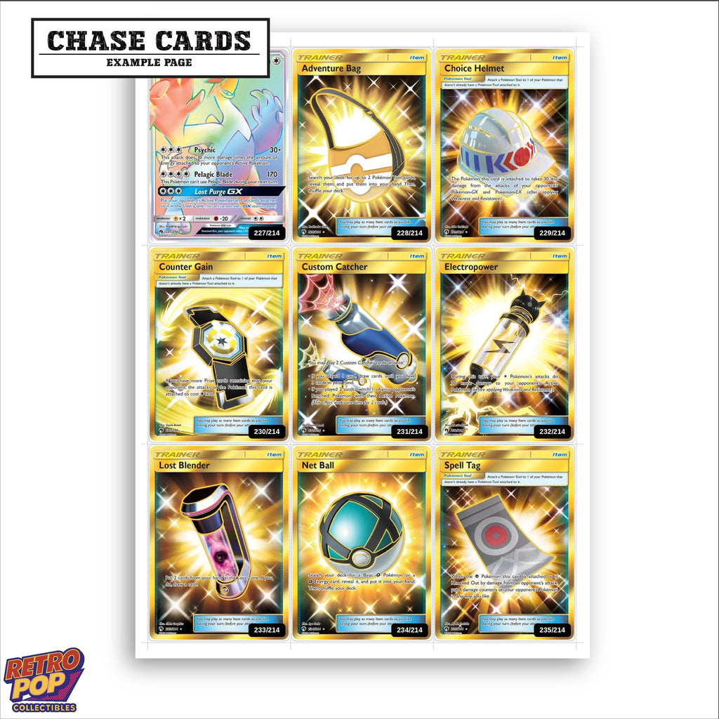 Printed Lost Thunder placeholders in binder - real photo 2