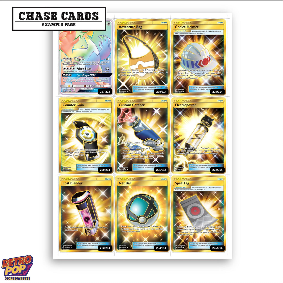 Printed Lost Thunder placeholders in binder - real photo 2
