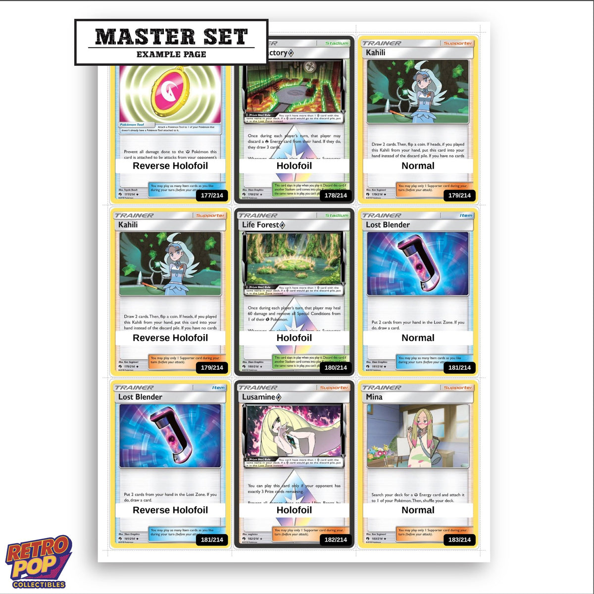 Printed Lost Thunder placeholders in binder - real photo 3