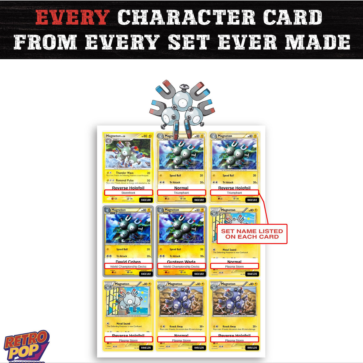Magneton card collection preview - every set Magneton appears in