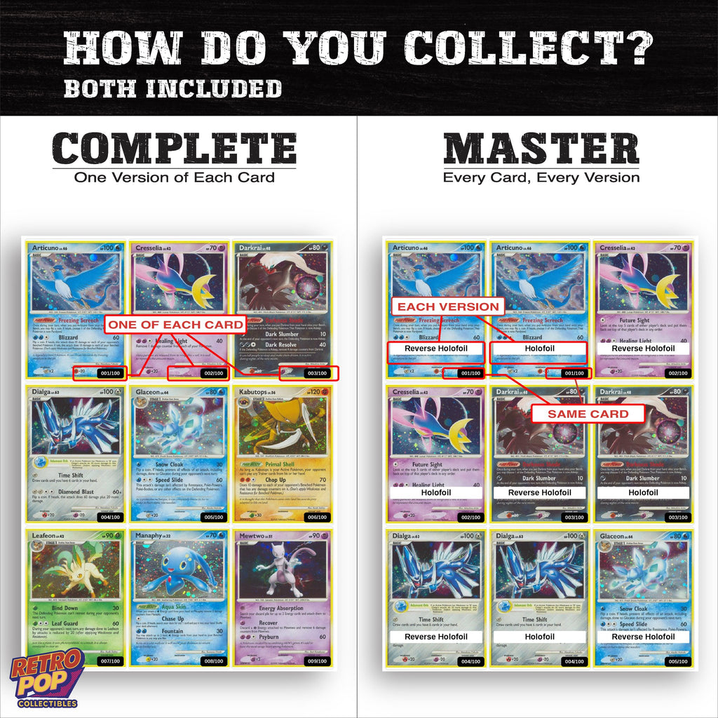 Complete Set vs Master Set versions of Majestic Dawn binder placeholders