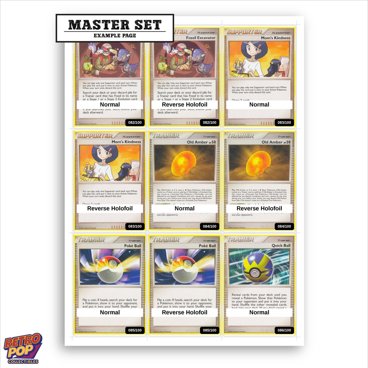 Printed Majestic Dawn placeholders in binder - real photo 1