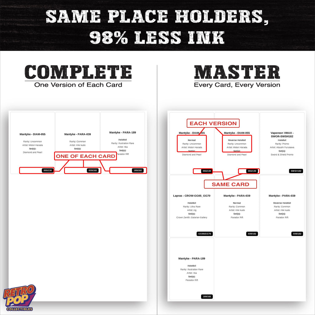 Ink saver greyscale Mantyke placeholder sheet - 98 percent less ink