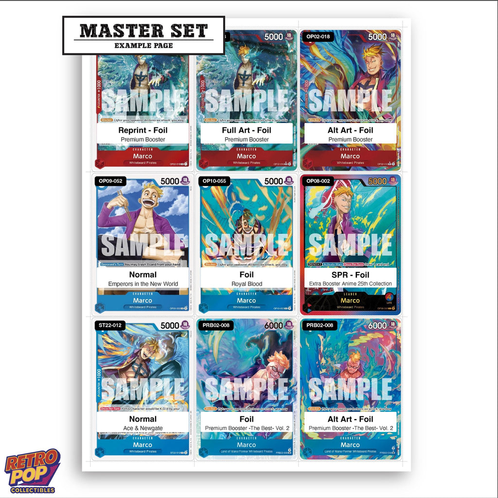 Printed Marco One Piece placeholders in binder - real photo 3