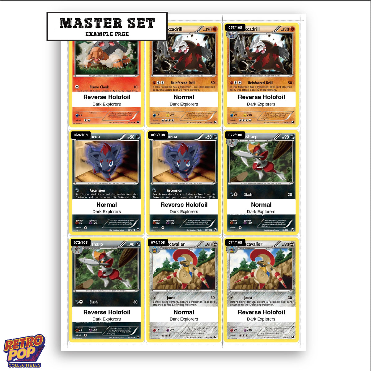 Printed Masakazu Fukuda Pokemon placeholders in binder - real photo 3