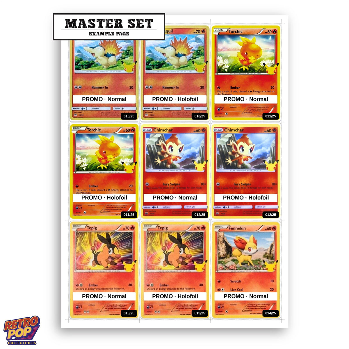 Printed McDonald's 25th Anniversary Promos placeholders in binder - real photo 1