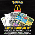 McDonald's Promos 2011 Pokemon binder placeholders printable PDF - includes Oshawott