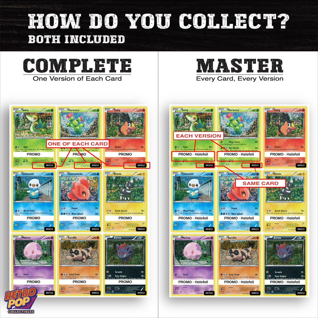 Complete Set vs Master Set versions of McDonald's Promos 2011 binder placeholders