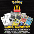 McDonald's Promos 2012 Pokemon binder placeholders printable PDF - includes Purrloin