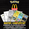 McDonald's Promos 2014 Pokemon binder placeholders printable PDF - includes Weedle