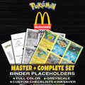 McDonald's Promos 2015 Pokemon binder placeholders printable PDF - includes Treecko