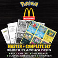 McDonald's Promos 2016 Pokemon binder placeholders printable PDF - includes Vulpix