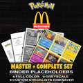 McDonald's Promos 2018 Pokemon binder placeholders printable PDF - includes Growlithe