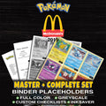 McDonald's Promos 2019 Pokemon binder placeholders printable PDF - includes Pikachu