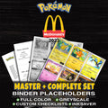 McDonald's Promos 2023 Pokemon binder placeholders printable PDF - includes Sprigatito