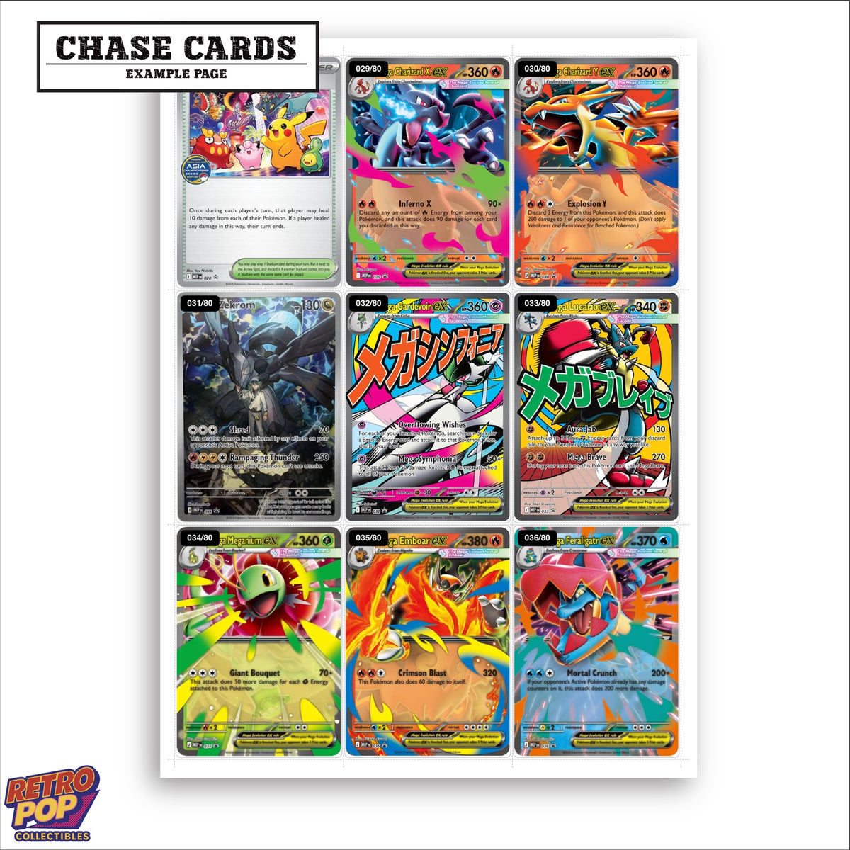 Printed Mega Evolution Promos Pokemon placeholders in binder - real photo 2