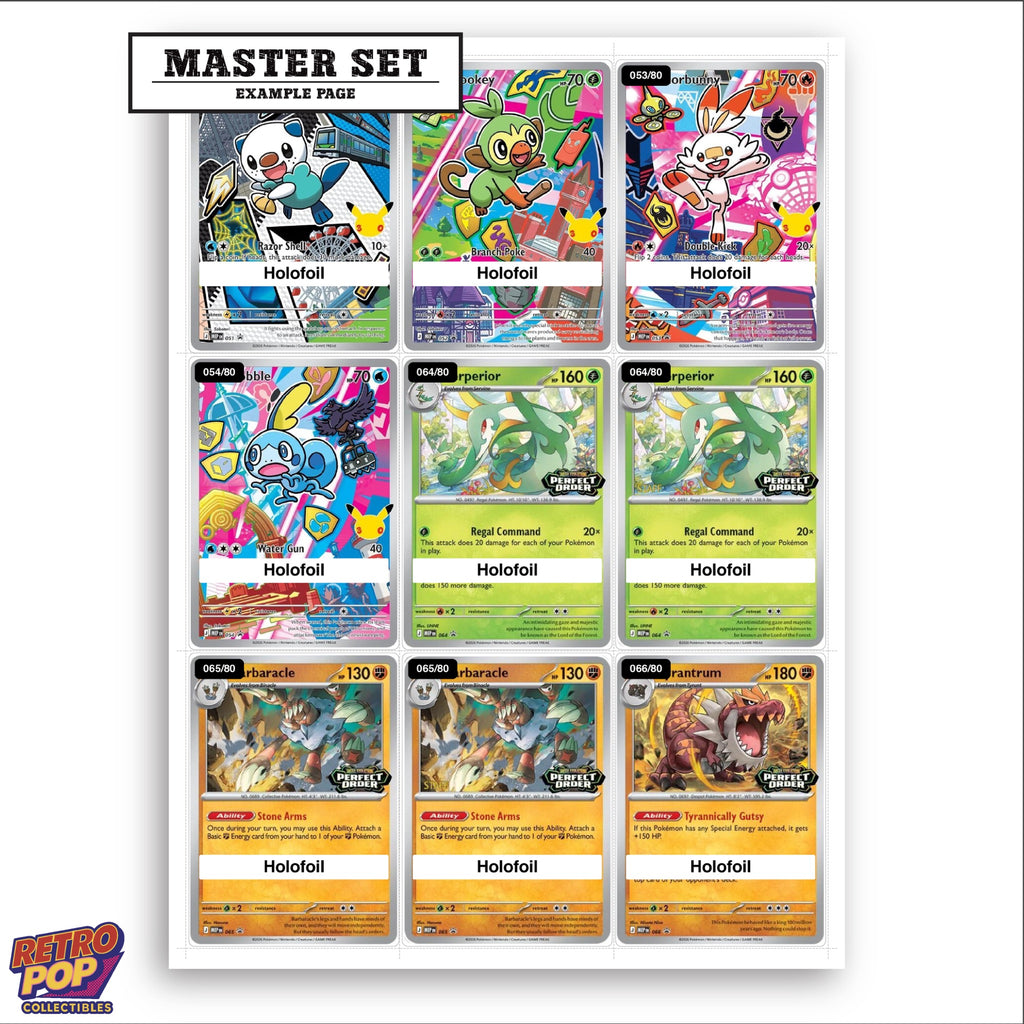 Printed Mega Evolution Promos Pokemon placeholders in binder - real photo 3