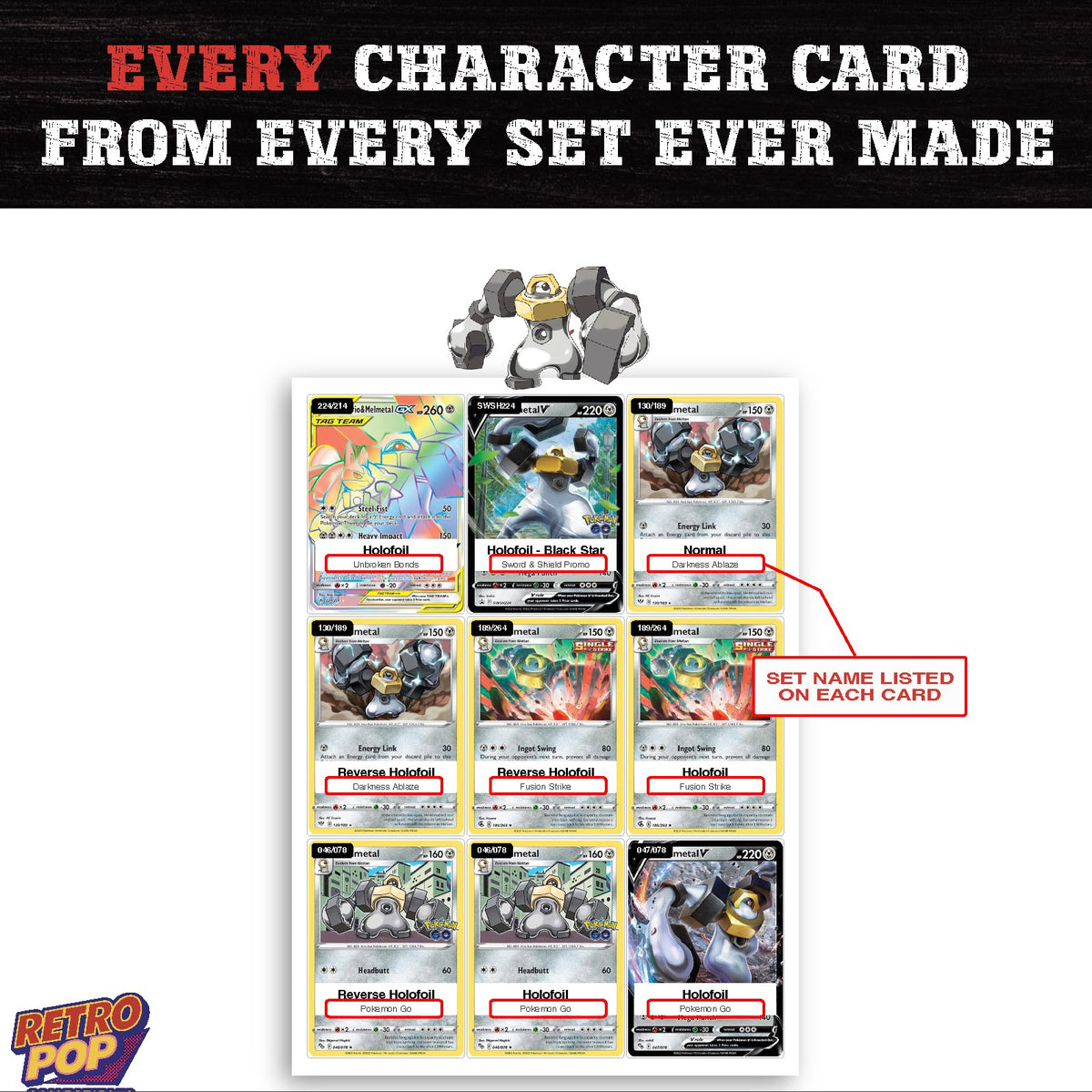 Melmetal card collection preview - every set Melmetal appears in