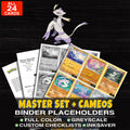 Every Mienshao Pokemon card ever made - master set binder placeholders with Mienshao