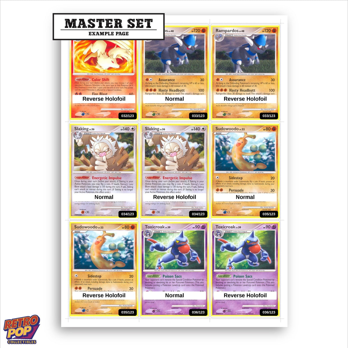 Printed Mysterious Treasures placeholders in binder - real photo 1