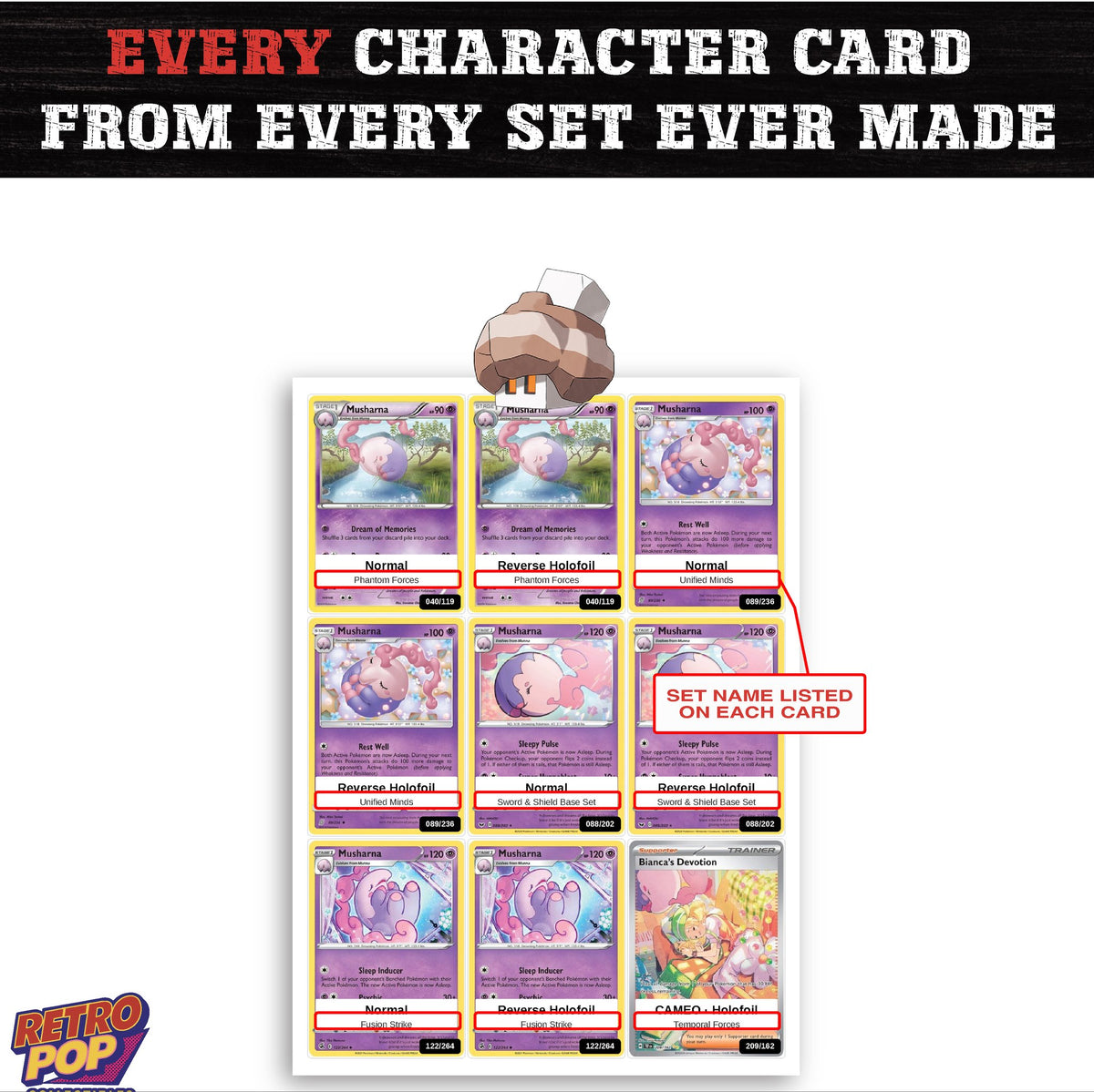Nacli card collection preview - every set Nacli appears in