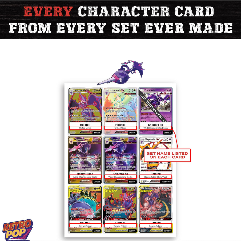 Naganadel card collection preview - every set Naganadel appears in