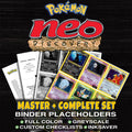 Neo Discovery Pokemon binder placeholders printable PDF - includes Umbreon