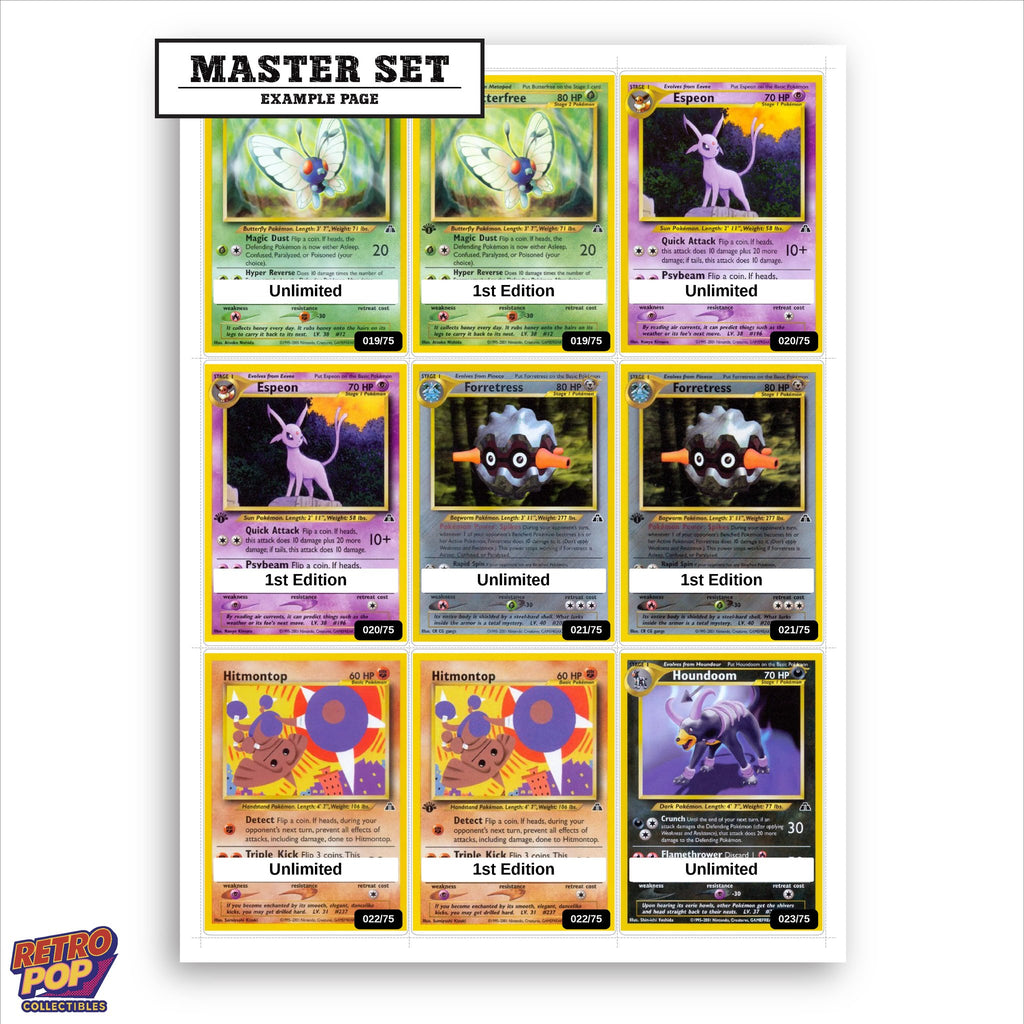 Printed Neo Discovery placeholders in binder - real photo 1