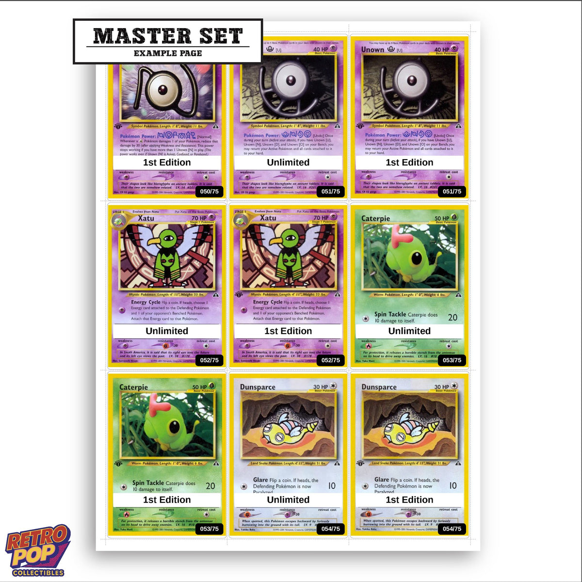 Printed Neo Discovery placeholders in binder - real photo 3