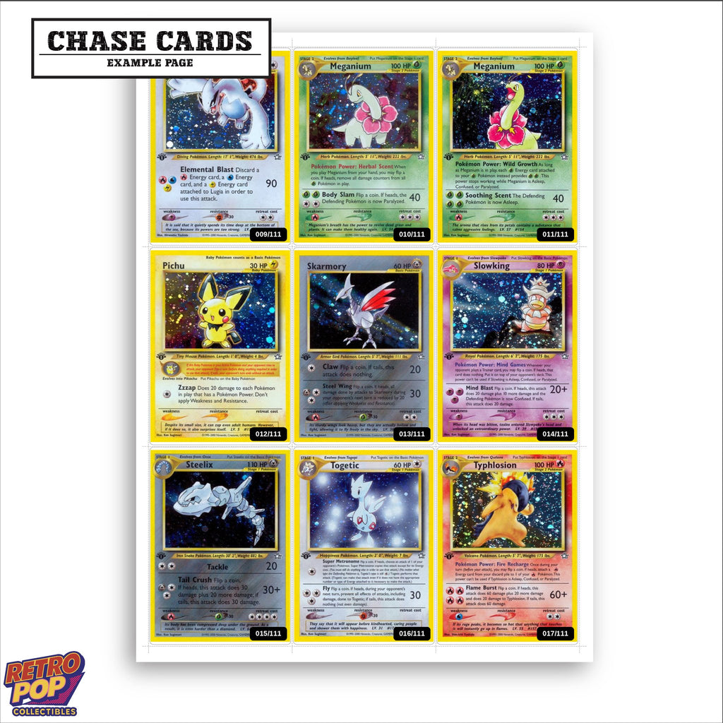 Printed Neo Genesis placeholders in binder - real photo 2