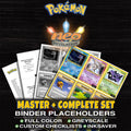 Neo Revelation Pokemon binder placeholders printable PDF - includes Shining Gyarados