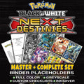 Next Destinies Pokemon binder placeholders printable PDF - includes Kyurem EX (96 Full Art)