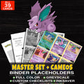 Every Nidoran Male Pokemon card ever made - master set binder placeholders with Nidoran M