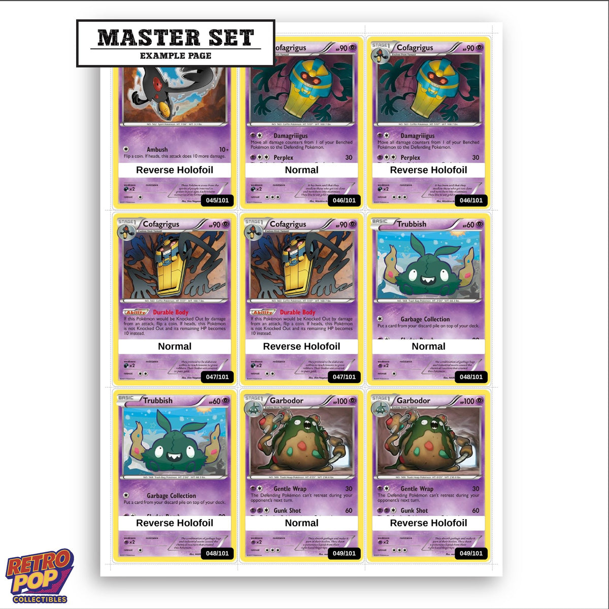 Printed Noble Victories placeholders in binder - real photo 3