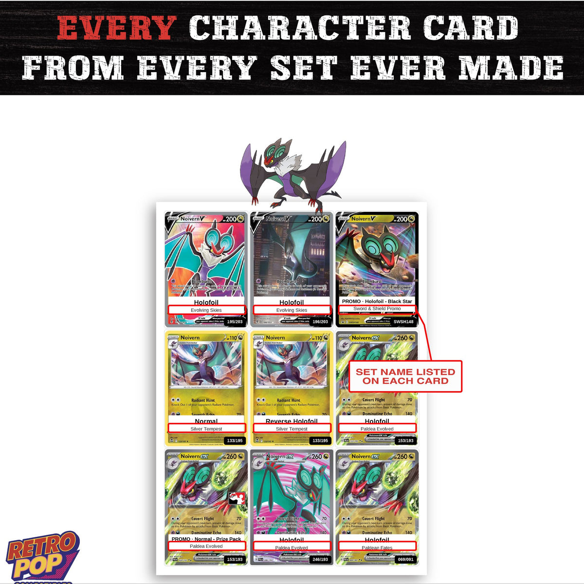 Noivern card collection preview - every set Noivern appears in