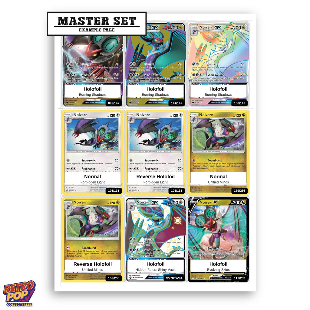 Printed Noivern Pokemon placeholders in binder - real photo 1