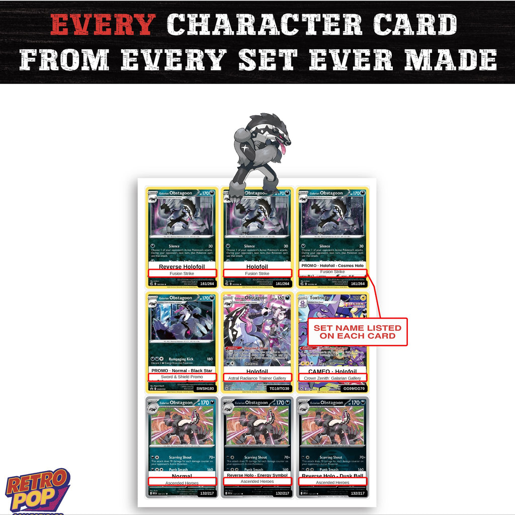 Obstagoon card collection preview - every set Obstagoon appears in