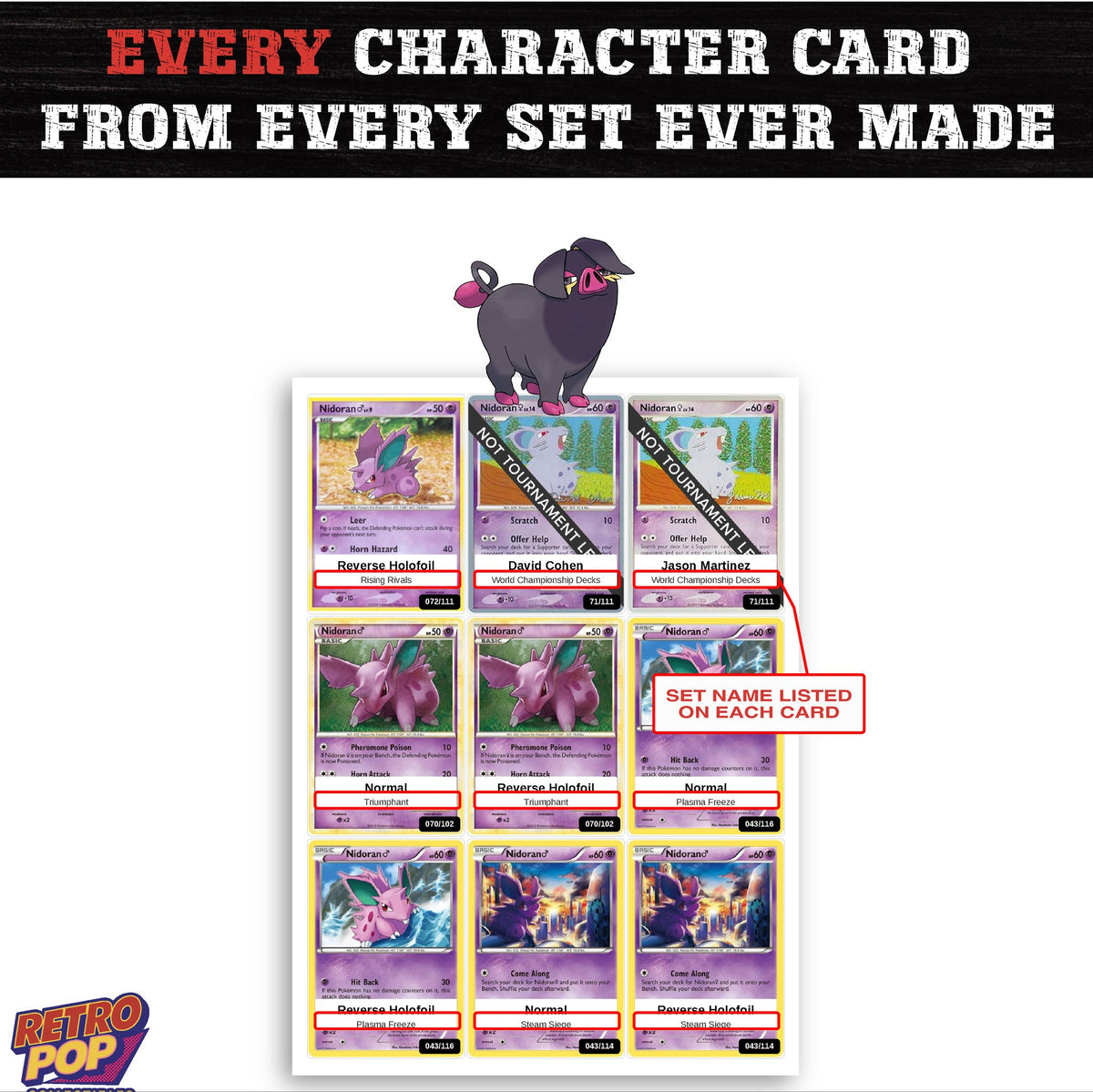Oinkologne card collection preview - every set Oinkologne appears in