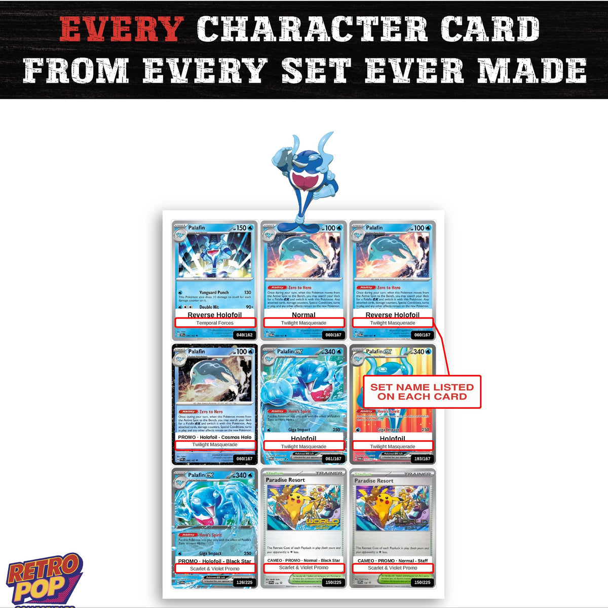 Palafin card collection preview - every set Palafin appears in