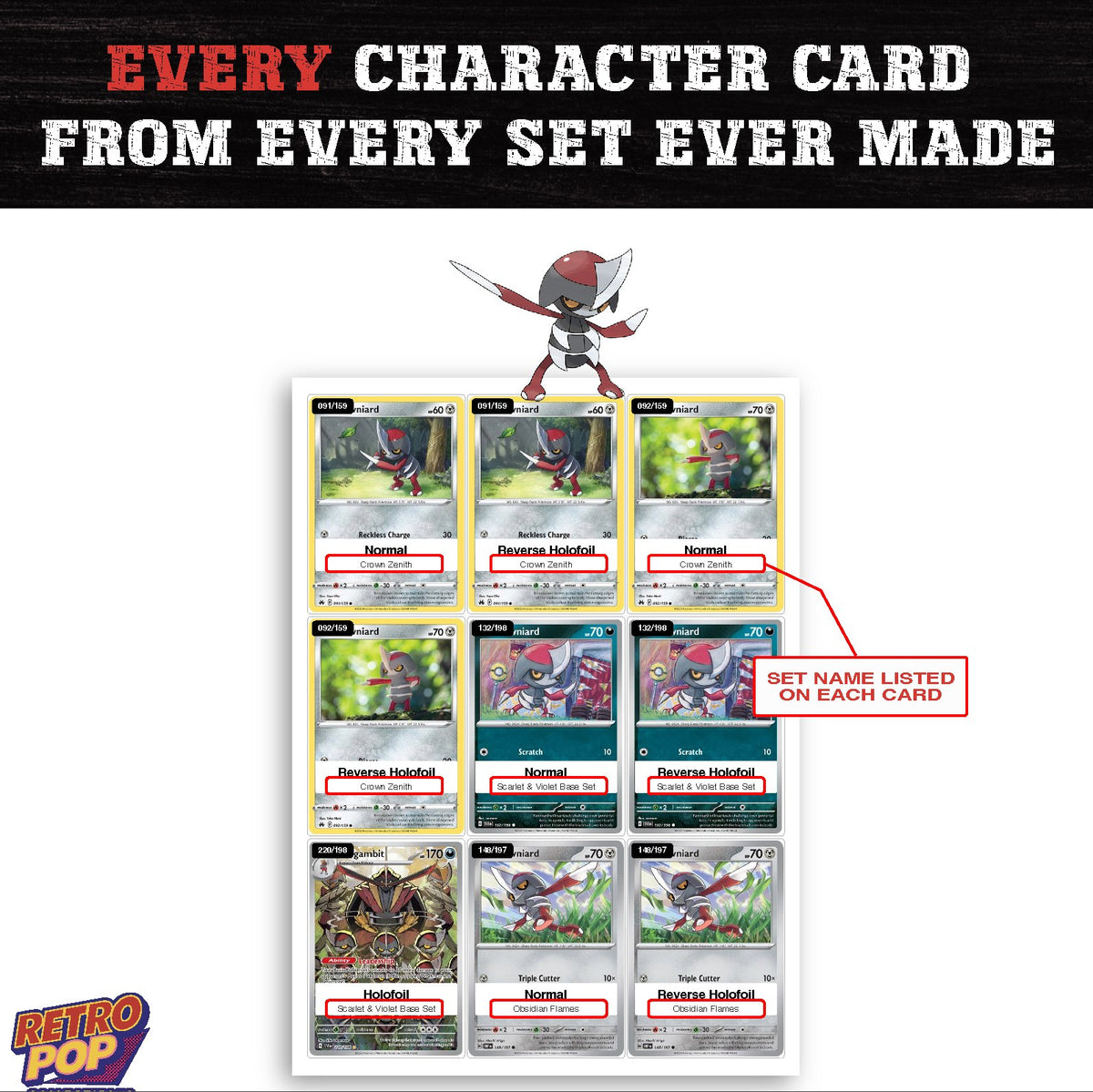 Pawniard card collection preview - every set Pawniard appears in