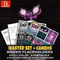 Every Pecharunt Pokemon card ever made - master set binder placeholders with Pecharunt ex